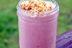 Receta de batido de frutas y leche de avena