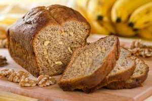 Pan de plátano y nueces