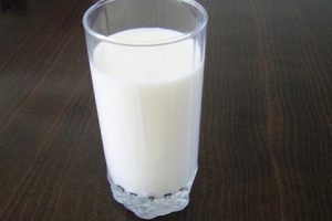 Cantidad de calcio en vaso de leche