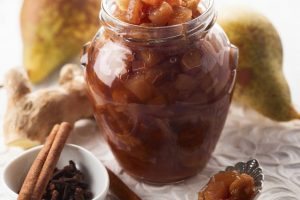 Chutney de pera y jengibre