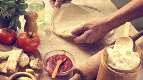 Deliciosa pizza sin levadura