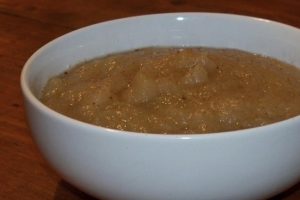 Receta de compota de manzana para el bebé