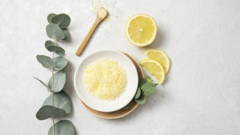 exfoliante limon y azúcar