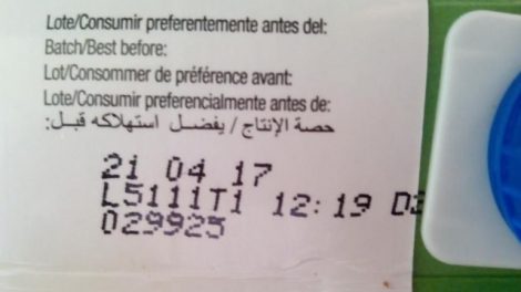 Información sobre la fecha de consumo preferente de los alimentos