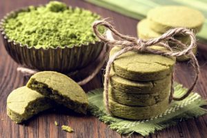 Galletas de te verde matcha