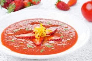 Receta de gazpacho de fresas