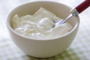 Mascarilla de yogur para cabellos secos