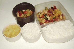 Menu de tupper para la escuela