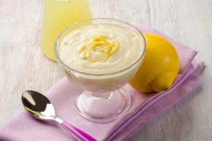 Mousse de limón light y bajo en calorías