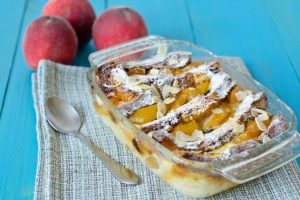 Receta de pan de melocotón