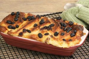 Pudin de pan vegano