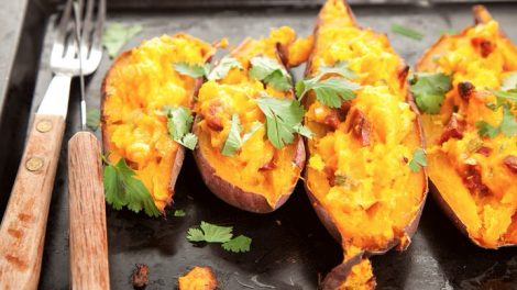 Cómo hacer boniatos rellenos