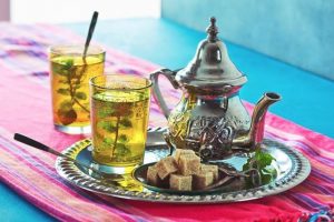 Té verde con menta, típico de Marruecos