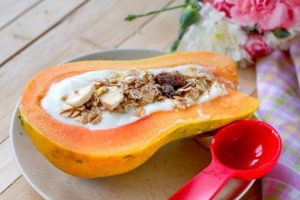 Yogur con papaya